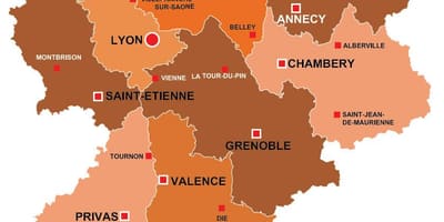 ਲਾਇਯਨ ਖੇਤਰ france ਨਕਸ਼ਾ