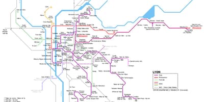 ਨਕਸ਼ਾ ਦੇ rhone ਪ੍ਰਗਟ ਲਾਇਯਨ
